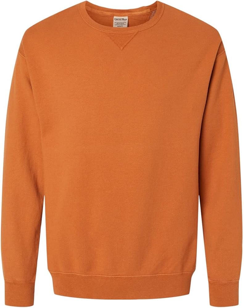 Hanes mens Garment Dyed Fleece Crewneck Sweatshirt