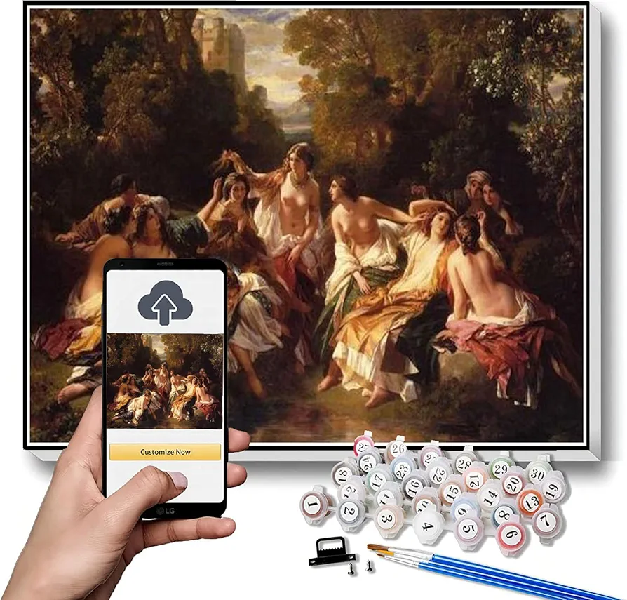 DIY Painting Kits for Adults Florinda Painting by Franz Xaver Winterhalter Arts Craft for Home Wall Decor