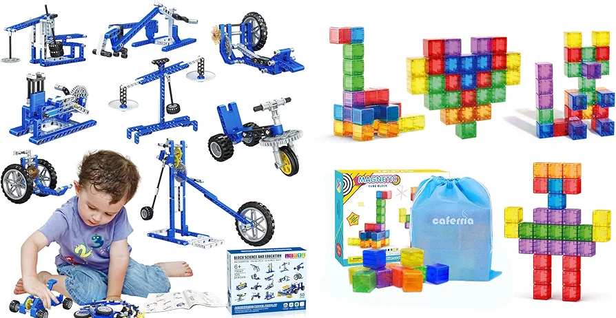 50 in 1 Building Toys Set 30 Pcs Magnetic Blocks Toldder Toys