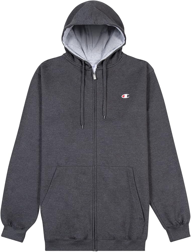 Champion Big and Tall Zip Hoodies for Men – Men’s Heavyweight Zip Hoodie Jacket