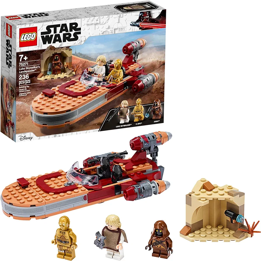 LEGO Star Wars: A New Hope Luke Skywalker's Landspeeder 75271 Building Kit, Collectible Star Wars Set (236 Pieces)