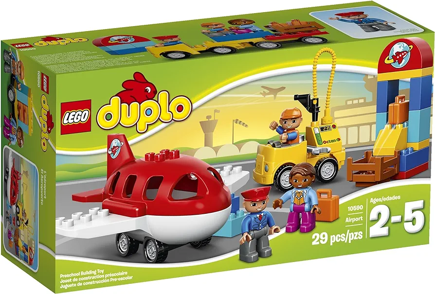 LEGO DUPLO Town Airport 10590 Buildable Toy for 3-Year-Olds