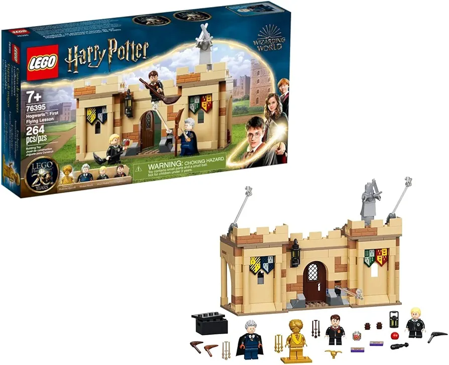 LEGO Harry Potter Hogwarts: First Flying Lesson 76395 Building Kit (264 Pieces)