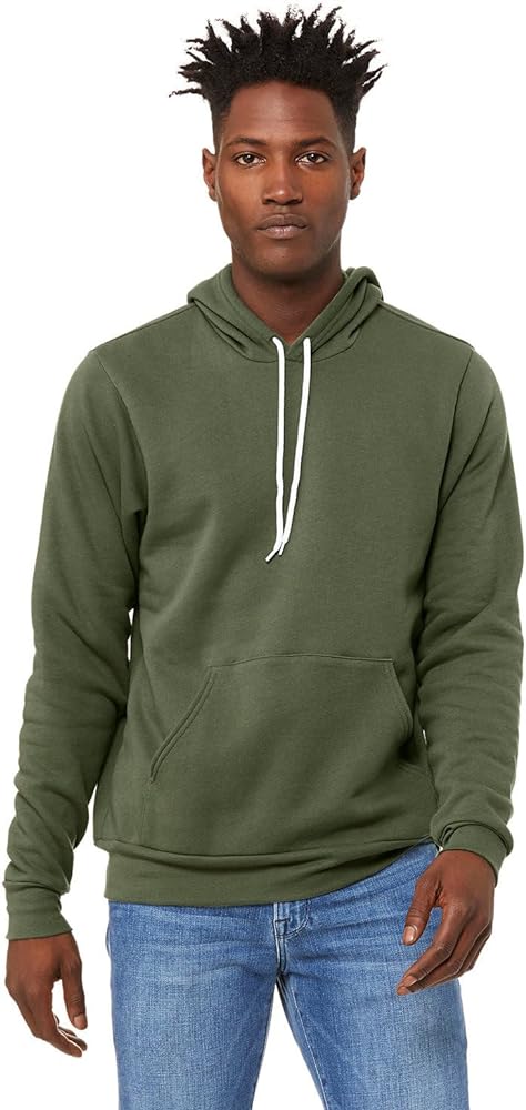 Bella + Canvas Unisex Poly-Cotton Fleece Pullover Hoodie (3719) DEEP HEATHER