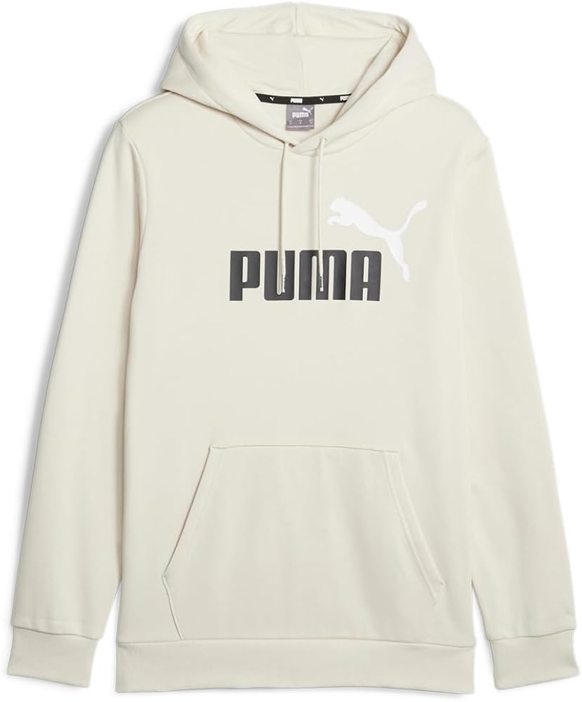 Puma Mens Essentials Two-Tone Sleeve Hoodie Casual Outerwear Casual - White