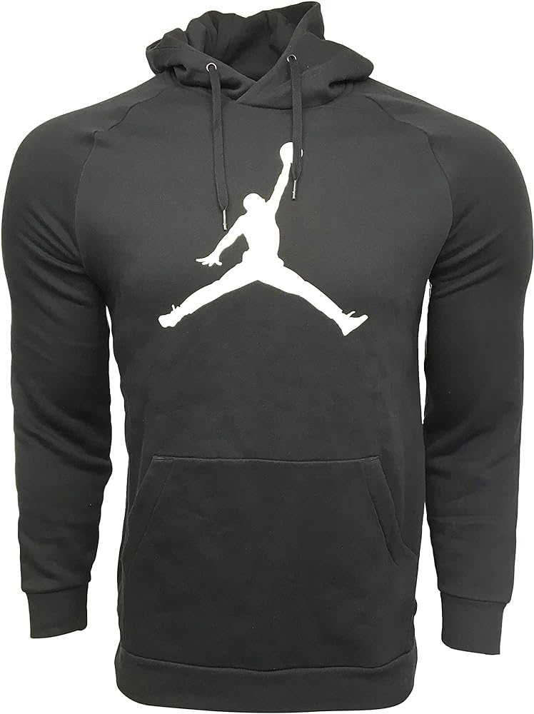 Nike Men's Hoodie, Hooded Sweatshirt Cotton/Polyester Blend Jordan Active DA6801 Black