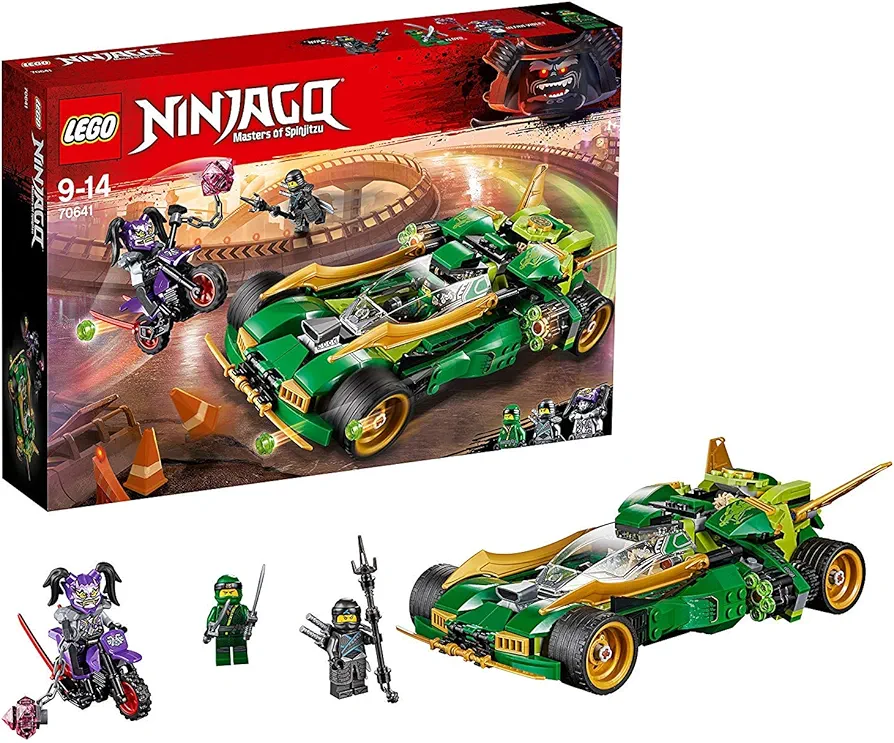 Lego Ninjago Ninja Nightcrawler, Bike & Car with Shooter Function, Masters of Spinjitzu Building Set