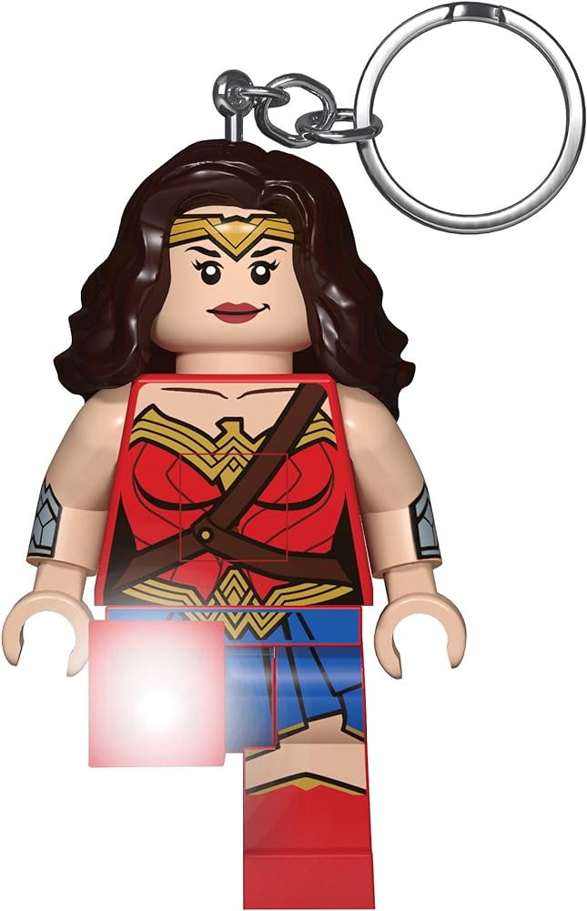 LEGO DC Super Heroes Keychain Light - Wonder Woman - 3 Inch Tall Figure (KE117H)