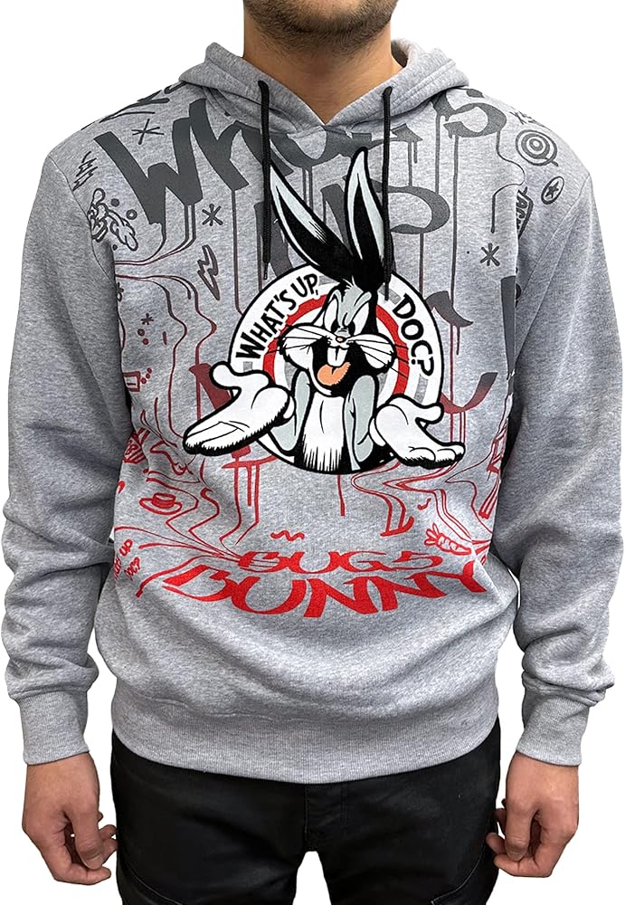 Southpole Men's Bugs Bunny Flock Hoody