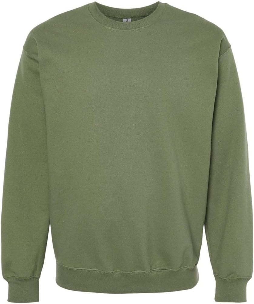 Gildan Mens Softstyle Crewneck Sweatshirt, XL, Military Green