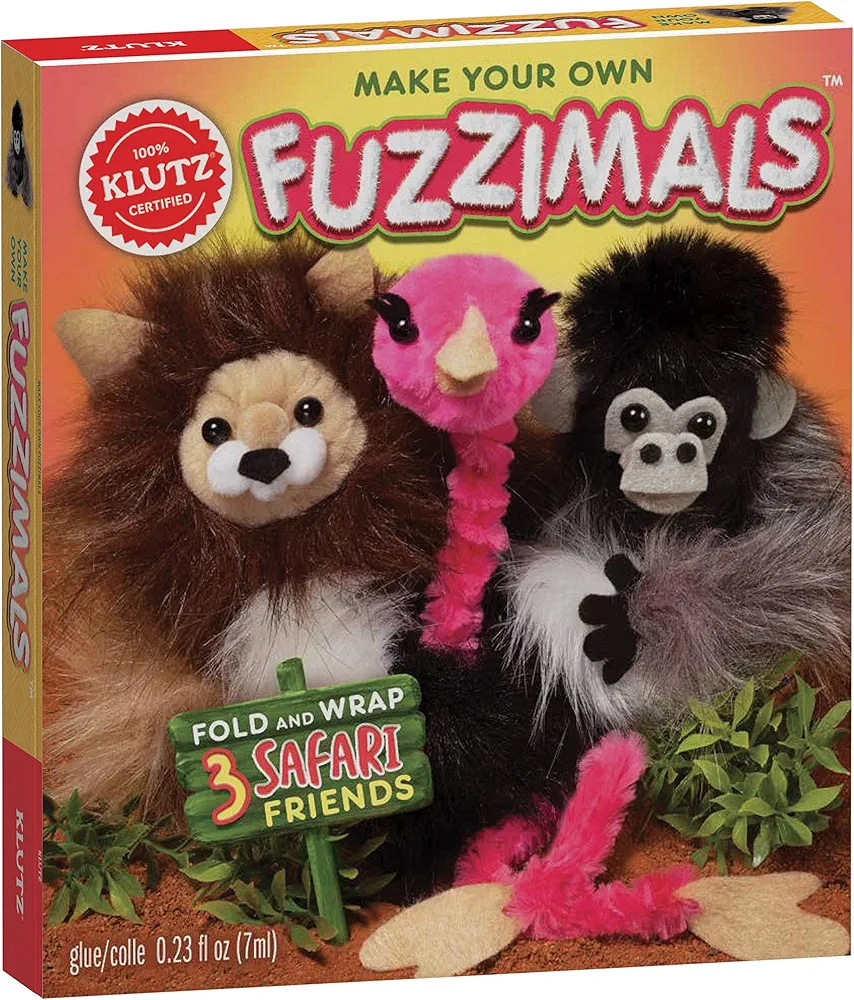 Klutz Make Your Own Fuzzimals Craft Kit Brown/a, 8" Length x 1.4" Width x 9" Height