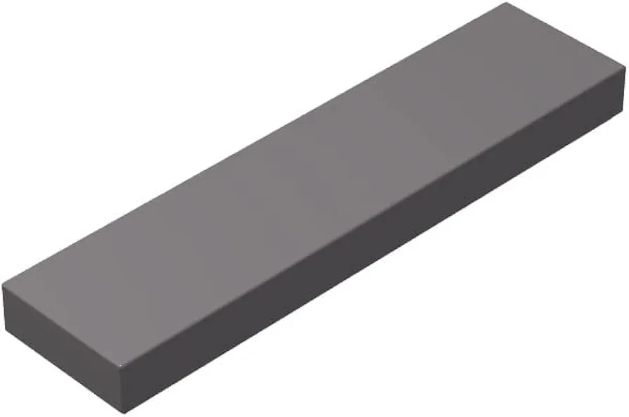 Classic Building Tiles, Dark Grey Tile 1x4, 100 Piece 1x4 Tiles, Compatible with Lego Parts and Pieces 2431(Color:Dark Grey)