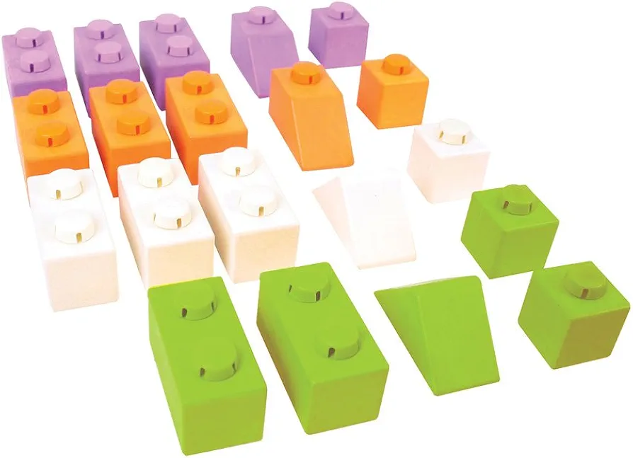 Bigjigs Toys Click Blocks Set (Basic Pack)