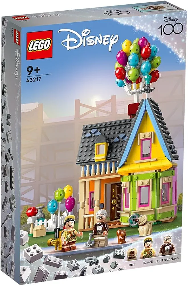 LEGO Disney House from Up Building Kit with Toy House and Minifigures, Comes with Carl Fredricksen, Oskar and Dogge Toy Dog, Disney's 100th Anniversary, from 9 Years 43217