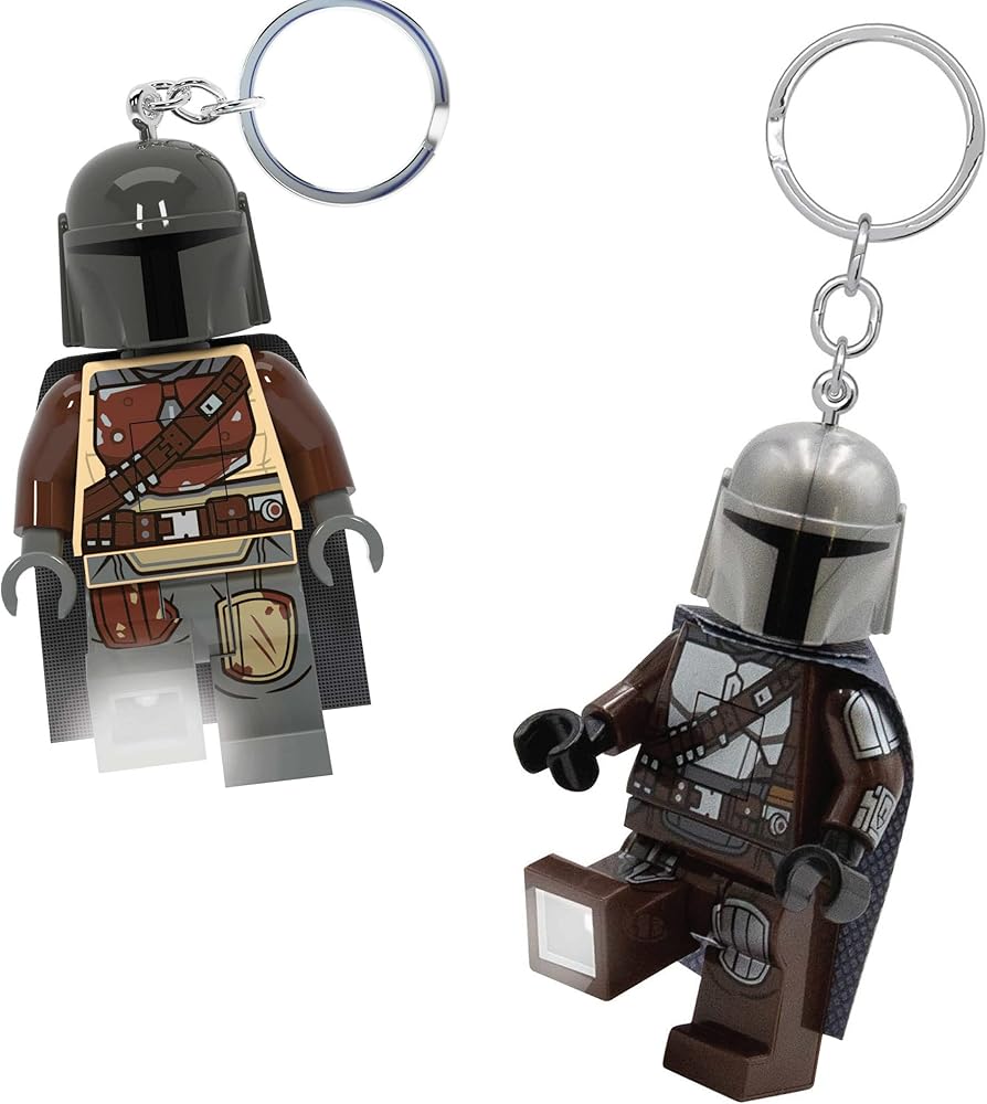 LEGO The Mandalorian Keychain Light Bundle, includes 2 Keychain Lights