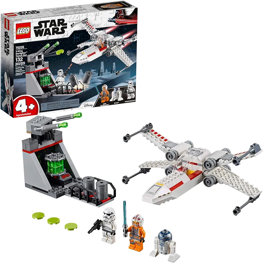 LEGO Star Wars X Wing Starfighter Trench Run 75235 4+ Building Kit (132 Pieces)