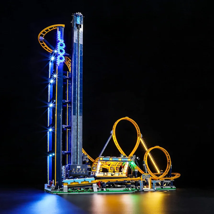 LIGHTAILING Light for Lego-10303 Loop Coaster - Led Lighting Kit Compatible with Lego Building Blocks Model - NOT Included The Model Set