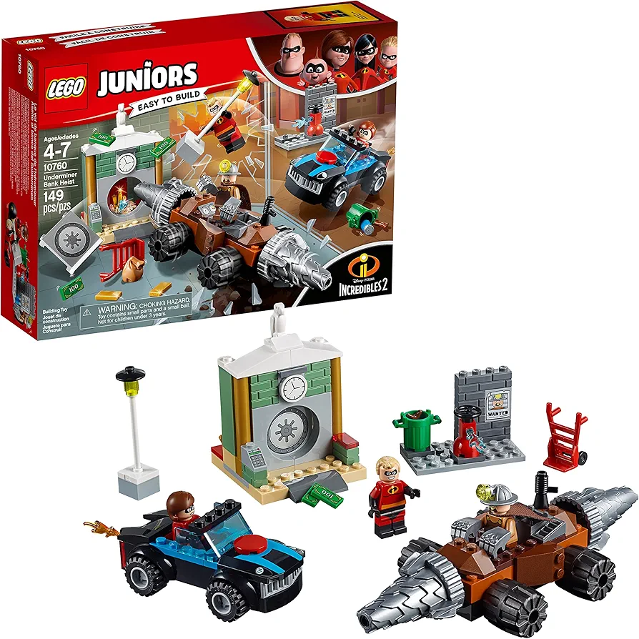 LEGO Juniors/4+ The Incredibles 2 Underminer Bank Heist 10760 Building Kit (149 Piece)