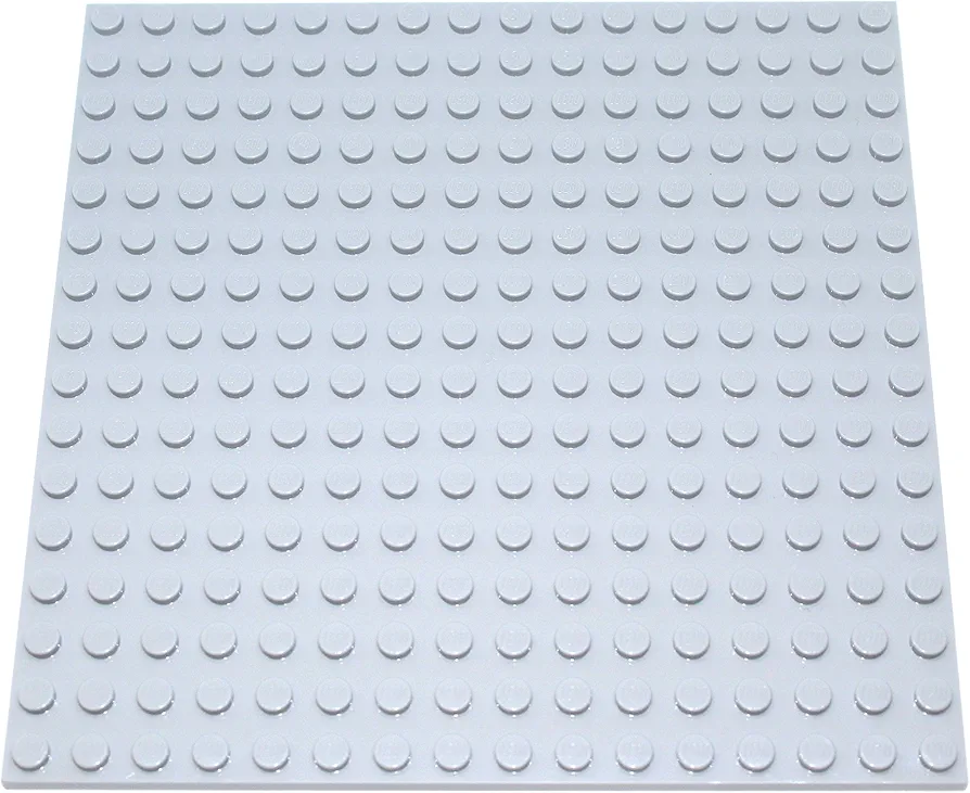 LEGO Parts and Pieces: Light Gray (Medium Stone Grey) 16x16 (4.8"x4.8") Plate x4