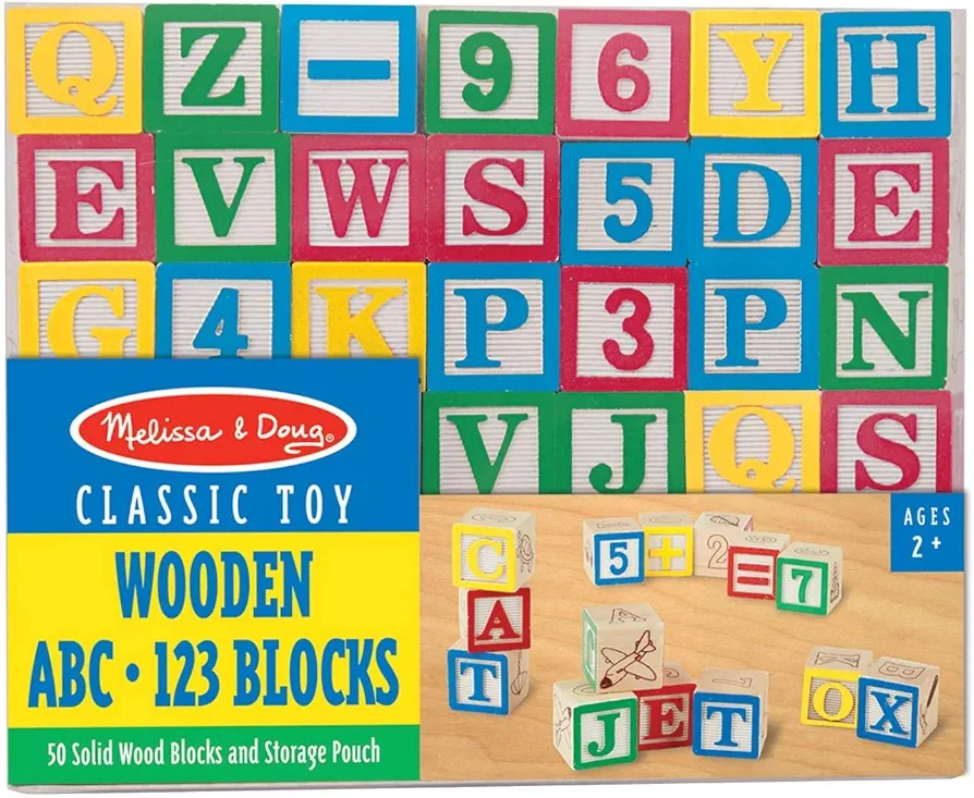 メリッサ&ダグ(Melissa&Doug) Wooden ABC/123 Blocks