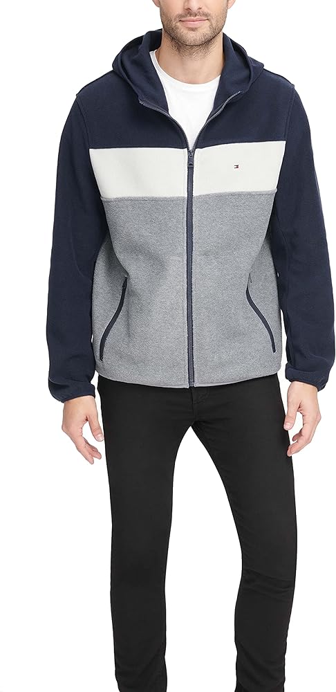 Tommy Hilfiger Men's Hooded Polar Fleece Jacket