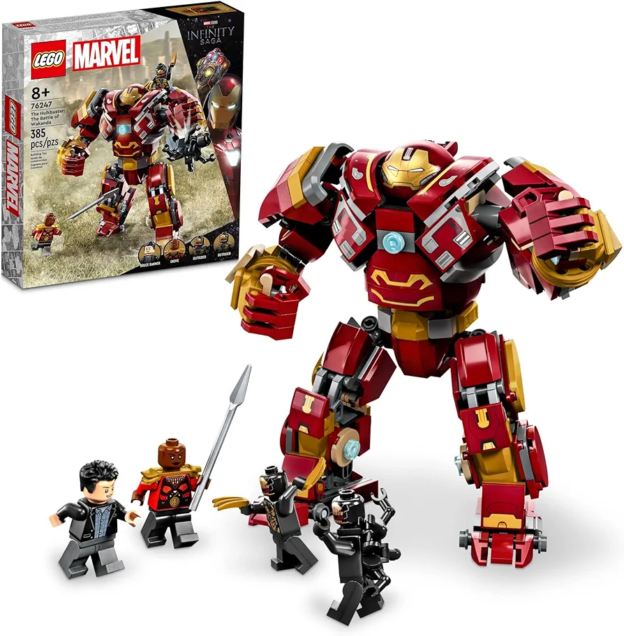 LEGO Marvel The Hulkbuster: The Battle of Wakanda 76247, Action Figure, Buildable Toy with Hulk Bruce Banner Minifigure, Avengers: Infinity War Set for Kids