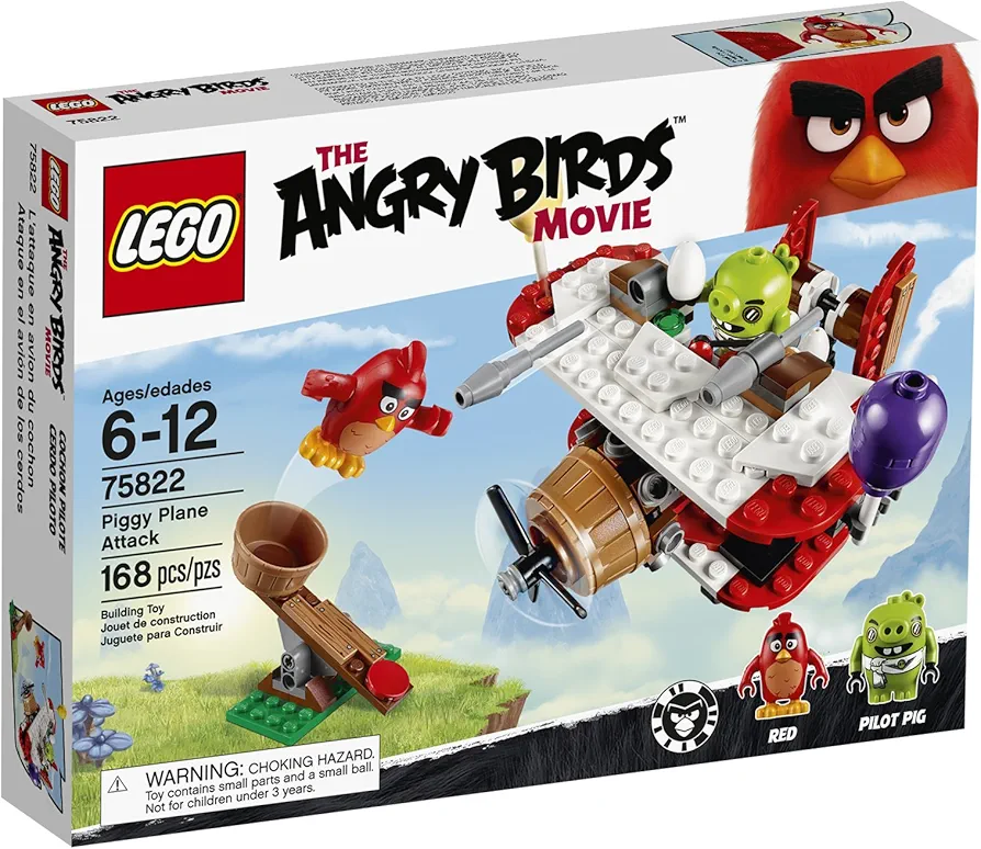 LEGO Angry Birds 75822 Piggy Plane Attack Building Kit (168 Piece)