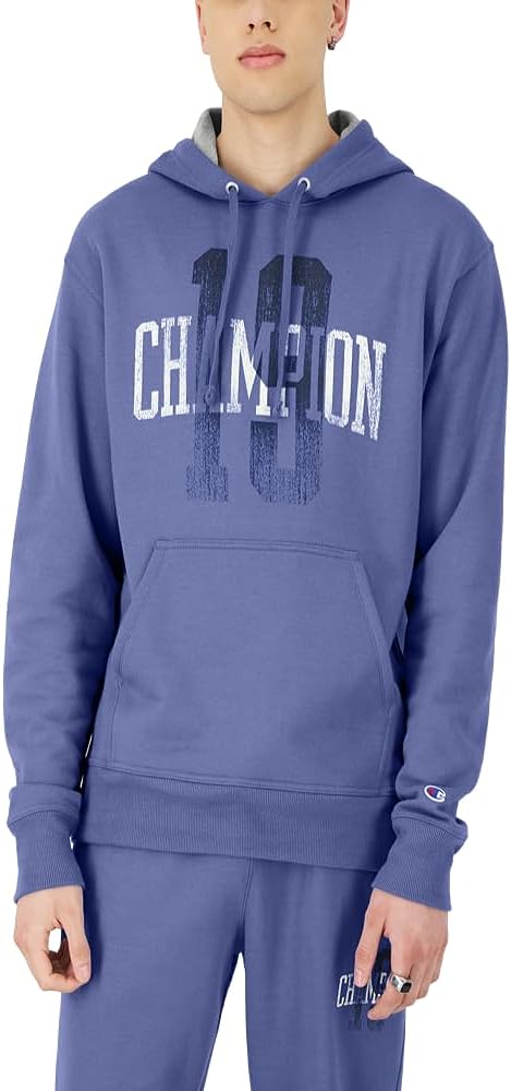 Champion mens Powerblend Fleece Hoodie, Champion 19 (Reg. or Big & Tall)