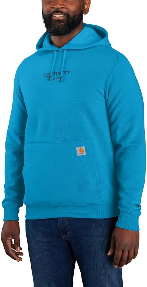 Carhartt mens Force Relaxed Fit Lightweight Logo Graphic Sweatshirt 106655