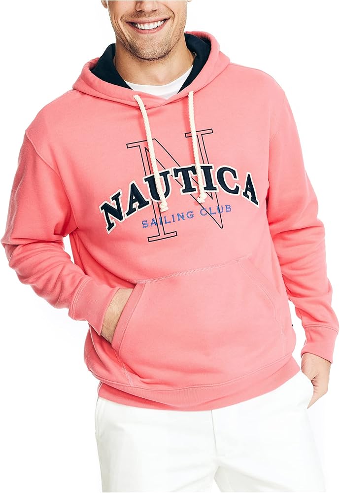 Nautica Men's Sustainably Crafted Logo Hoodie