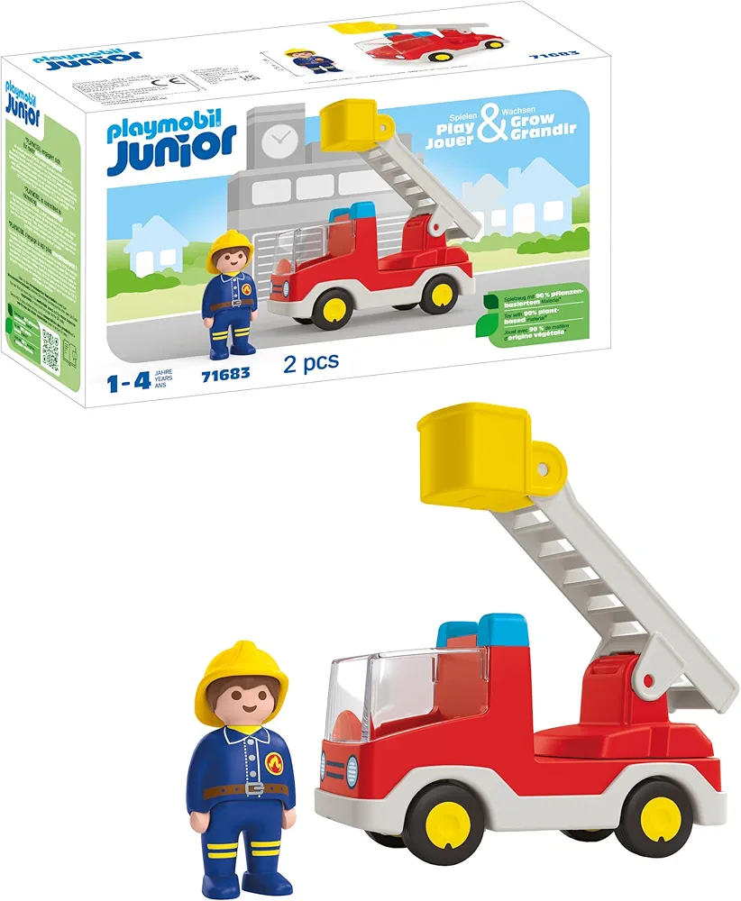 Playmobil Junior: Ladder Unit Fire Truck