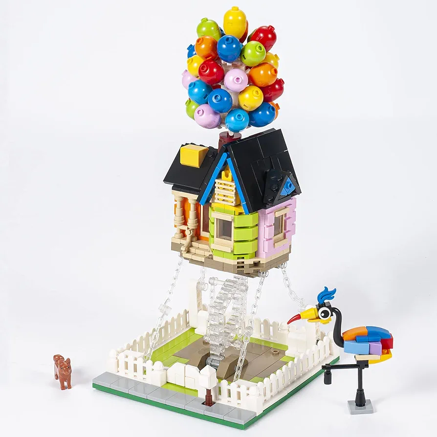 Up Balloon House Building Kit, Flying House Building Block Model Set Creative Suspended Anti-Gravity, 686Pcs Toys Balloon House Building Kit for 8-14 Years Old