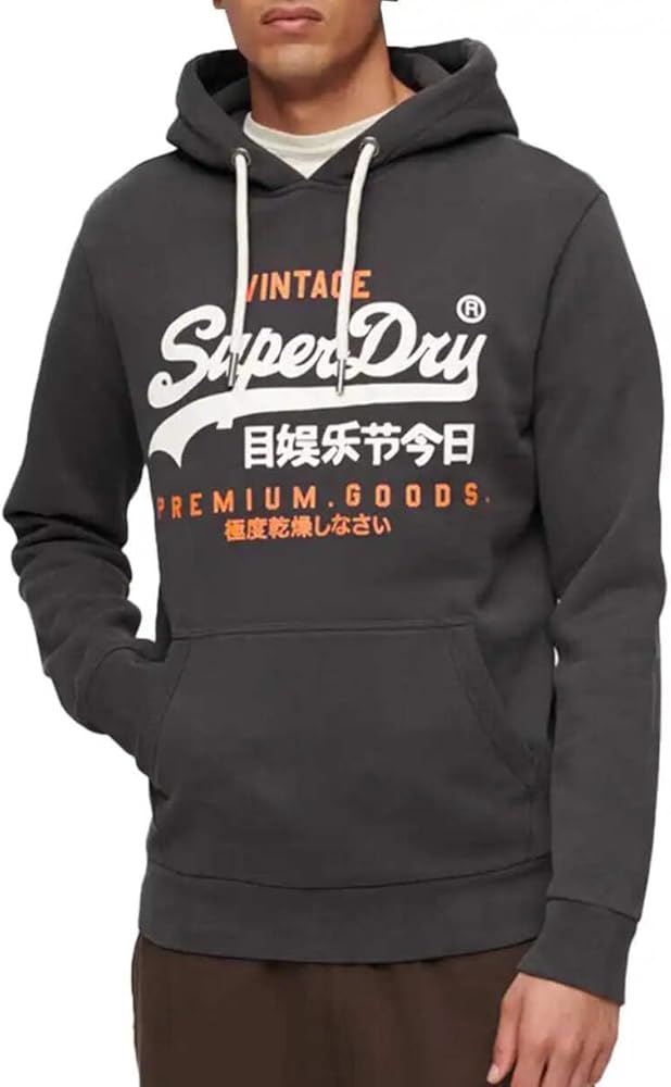 Superdry Mens Classic Vintage Logo Heritage Hoodie