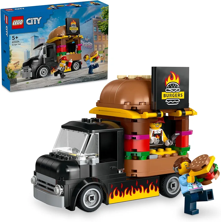 LEGO 60404 City Burger-Truck, 2 Minifiguren