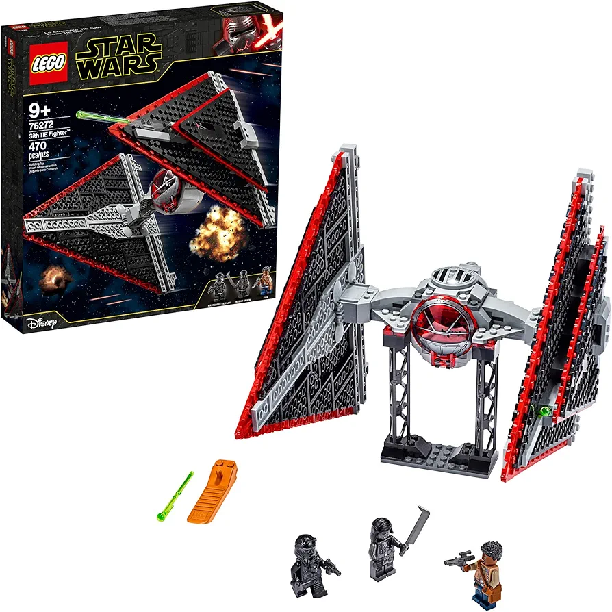 LEGO Star Wars Sith TIE Fighter 75272 Collectible Building Kit, Cool Construction Toy for Kids, New 2020 (470 Pieces)