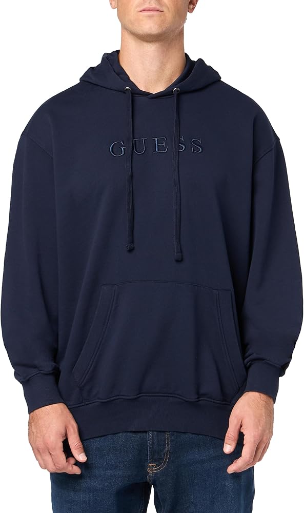 GUESS Men's Finch Terry Washed Hoody