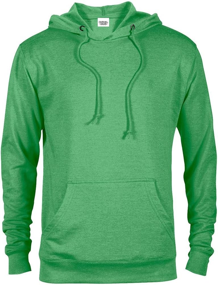 Hoodies for Men Lightweight Fitted Heather French Terry Pullover Hoodie Hooded Sweatshirt