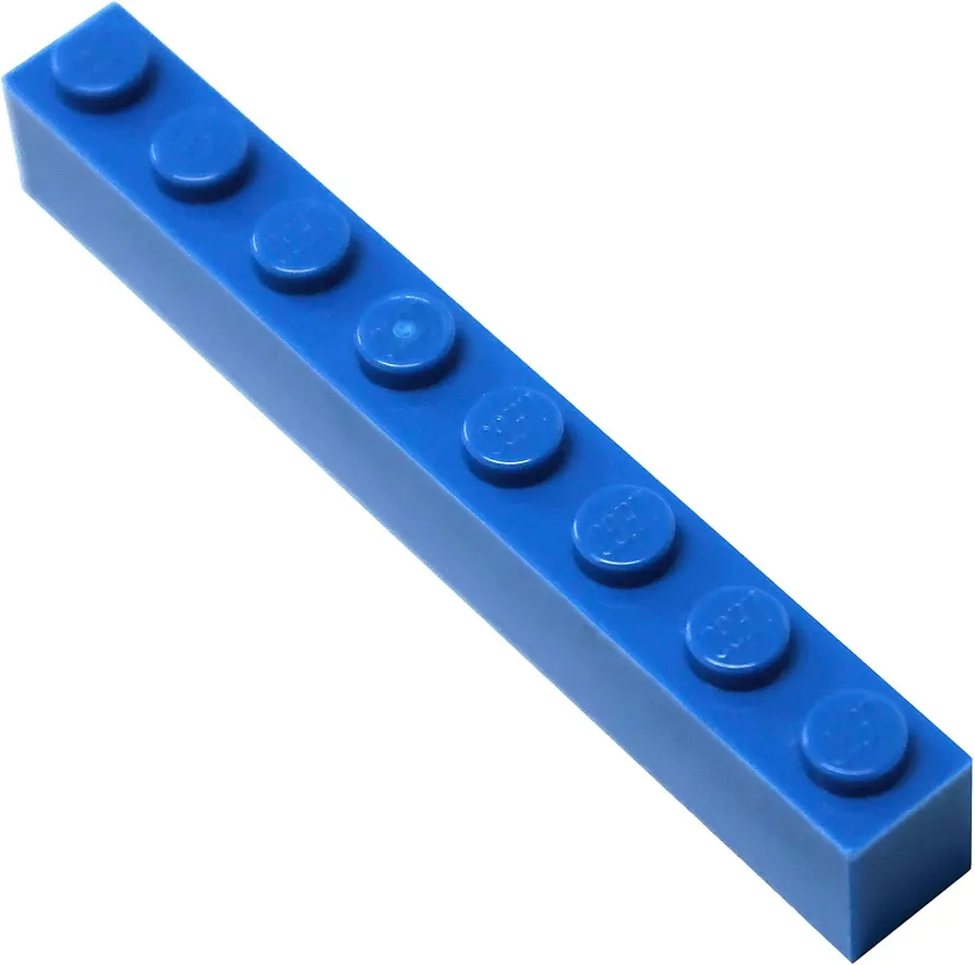 LEGO Parts and Pieces: Blue (Bright Blue) 1x8 Brick x50