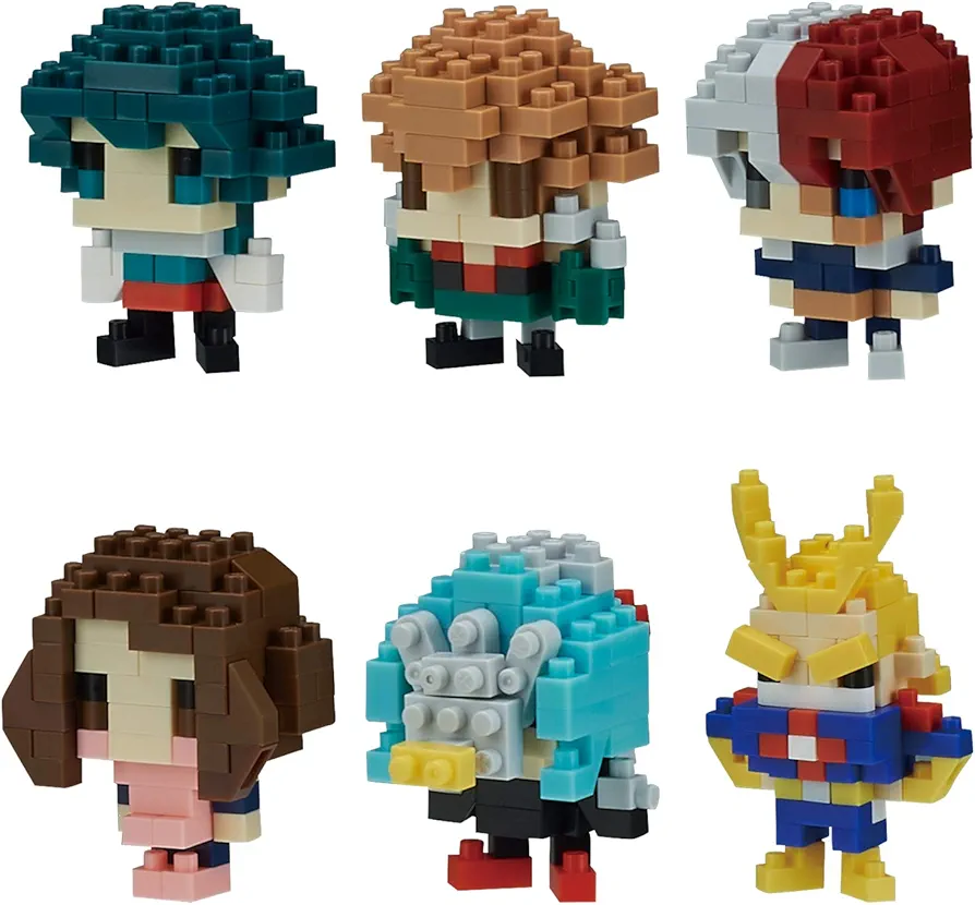 nanoblock - My Hero Academia Vol. 1 (Blind Box Complete Set), mininano Series Building Kit