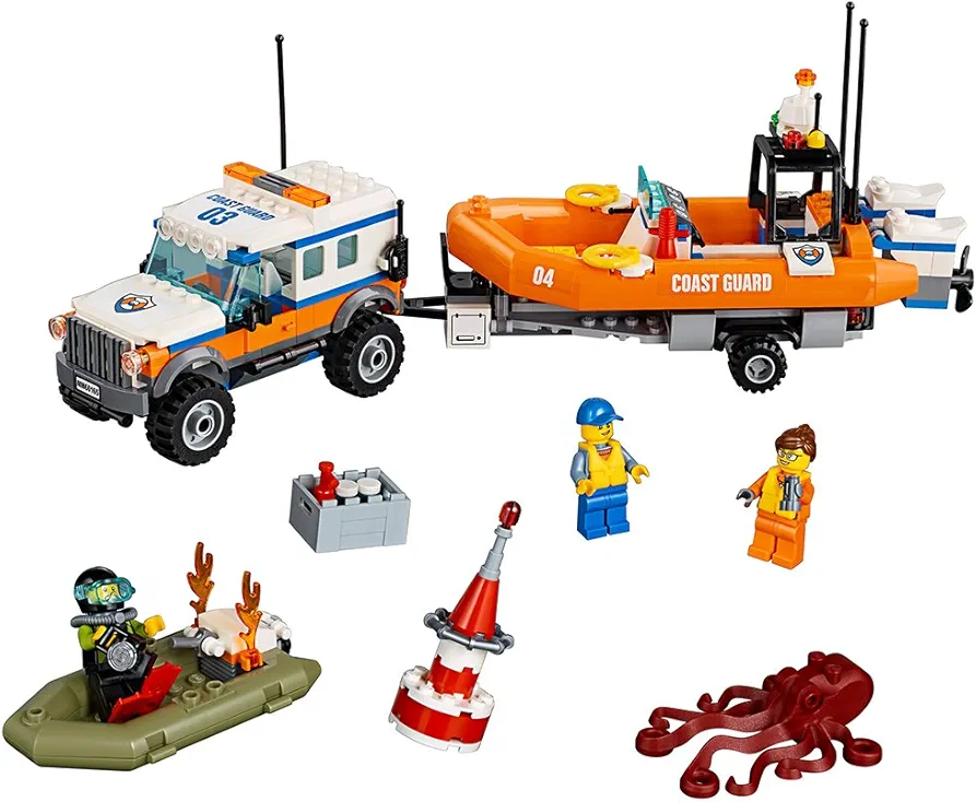 LEGO City Coast Guard 4 x 4 Response Unit 60165 Building Kit (347 Piece)