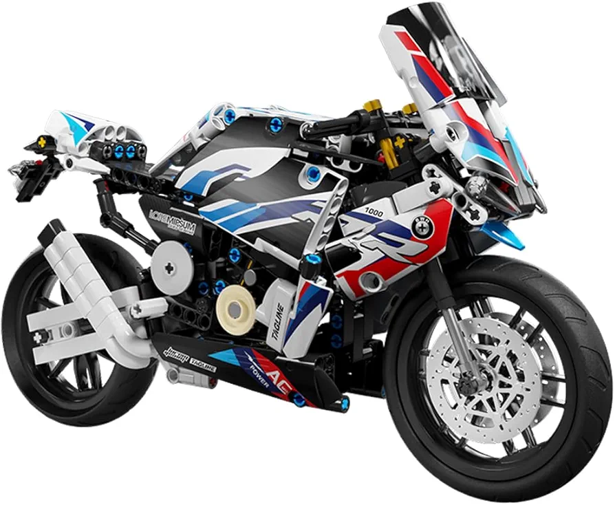 Uvini Motorcycle Toy Building Block Set-589 PCS Collectible Motorcycle Display Model Toys as Gift for Kids or Adult