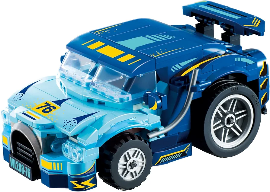 Wise Block Radio Control RC Building Set - 2.4GHz - Alpha Speedster Racing Car - 269 Piece Kit - Compatible with LEGO and other leading brands