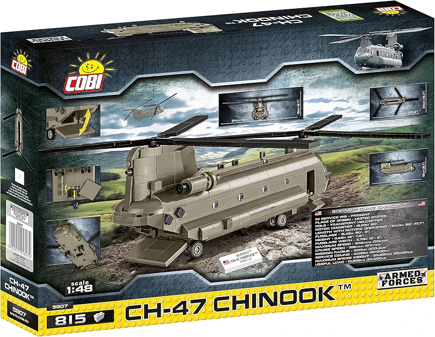 COBI 815 Pcs Armed Forces /5807/Ch-47 Chinook