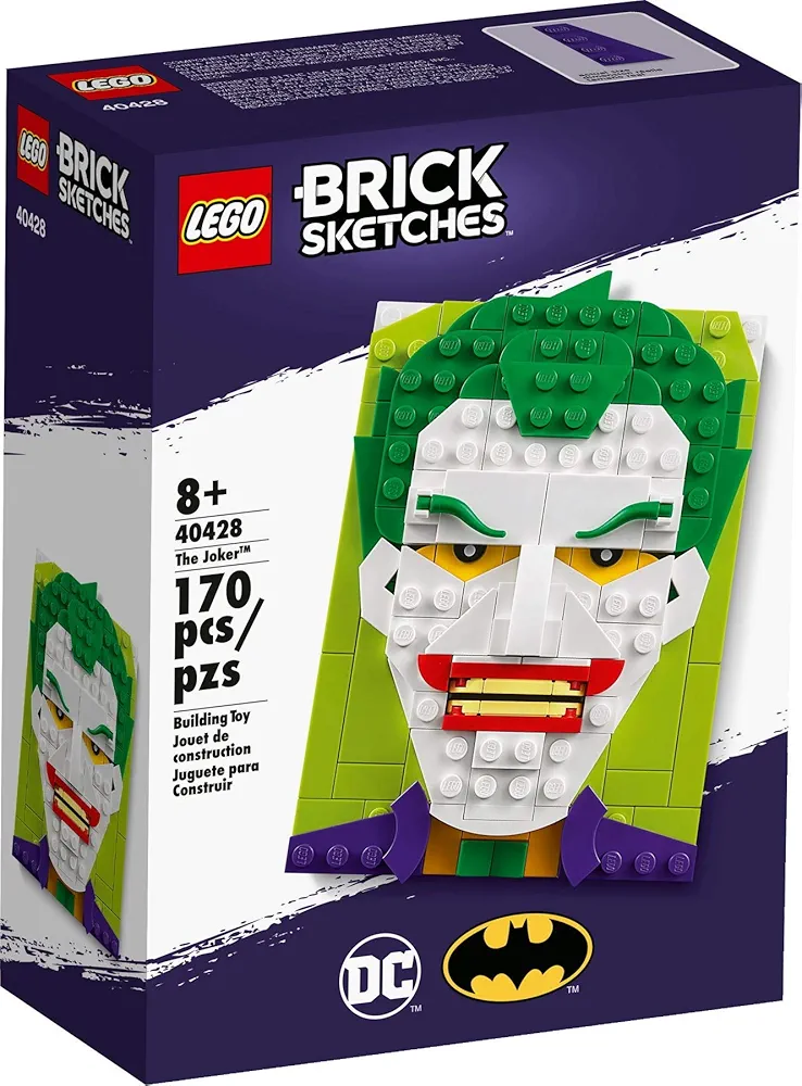 Building Kit Lego Brick Sketches: The Joker - 170 Piece Building Set - Lego,40428,Ages 8+