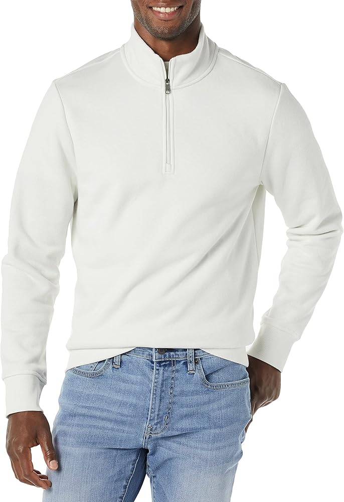 Amazon Essentials Men's Long-Sleeve Quarter-Zip Fleece Sweatshirt