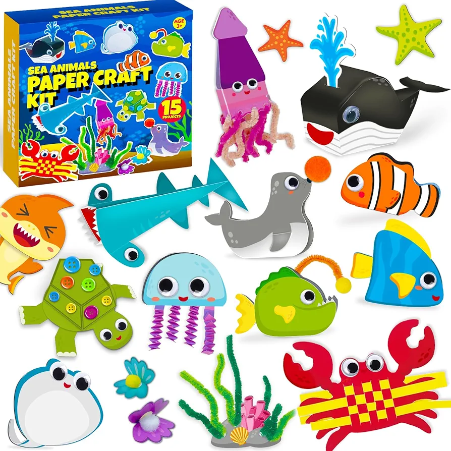 Cheffun Sea Animals Paper Craft Kit