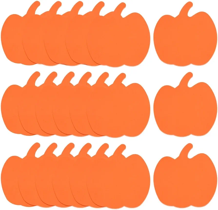 50pcs Foam Halloween Pumpkins Halloween Crafts Kit Foam DIY Pumpkin Decorating Pumpkin Shaped Foam Large Halloween Foam Pumpkin Craft Kit for Halloween Kids DIY Crafts Party Decorations,6inch