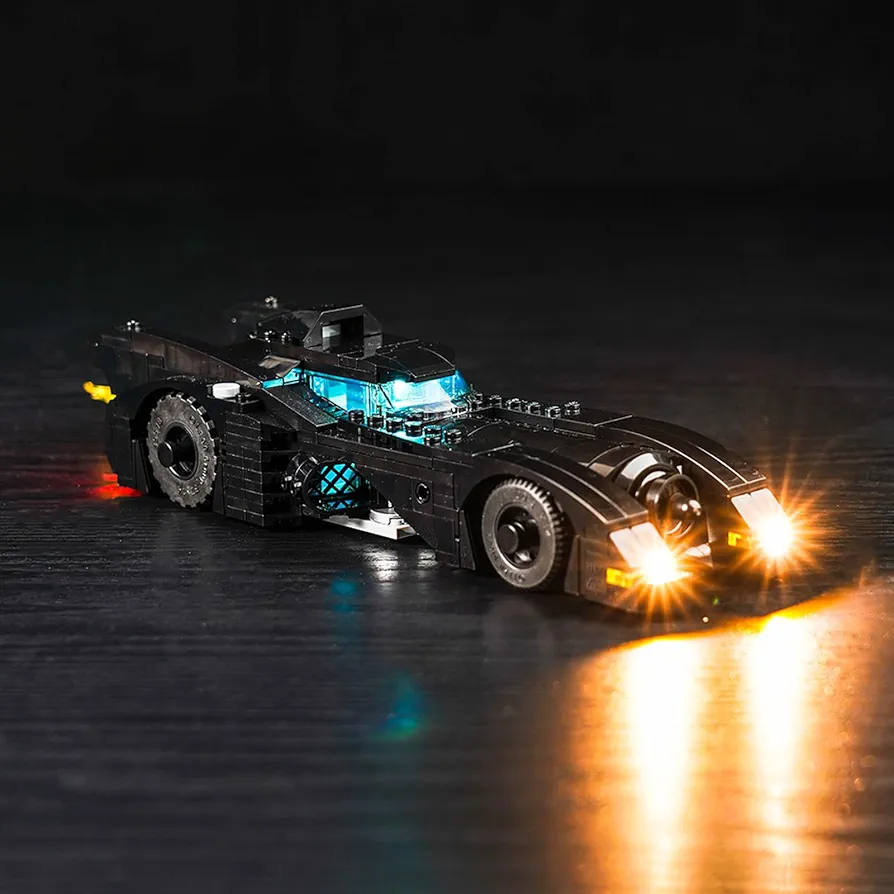 BrickBling LED Lighting for Lego DC Batmobile vs. The Joker Chase 76224 Building Toy Set, Creative Light Kit, No Model Included