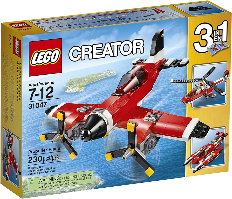 LEGO Creator Propeller Plane 31047 Building Toy, Vehicle Set