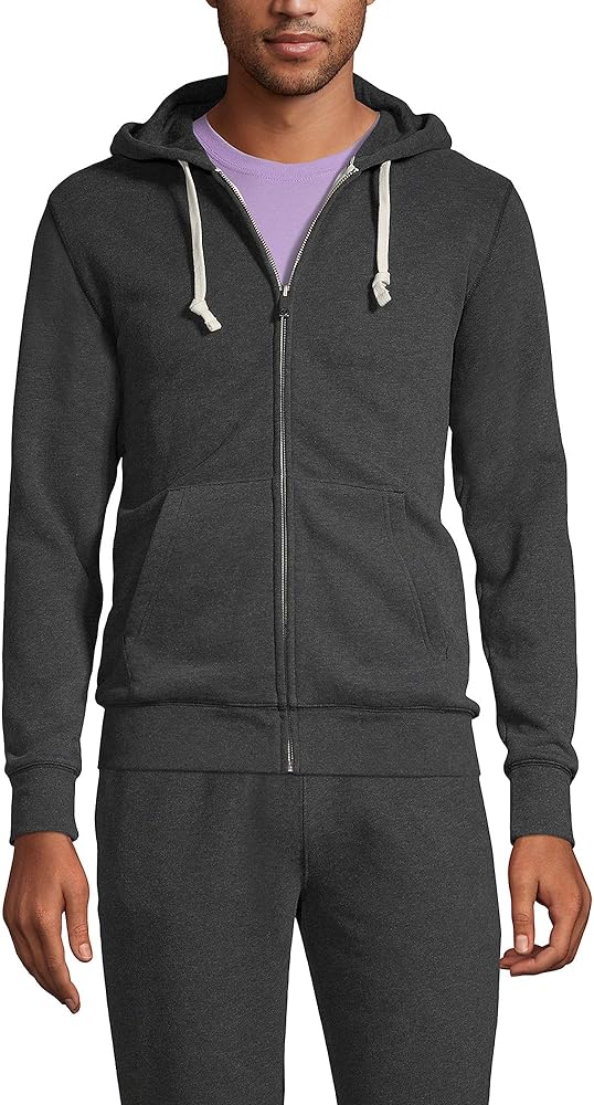 Lands End Mens Serious Sweats Full Zip Hoodie